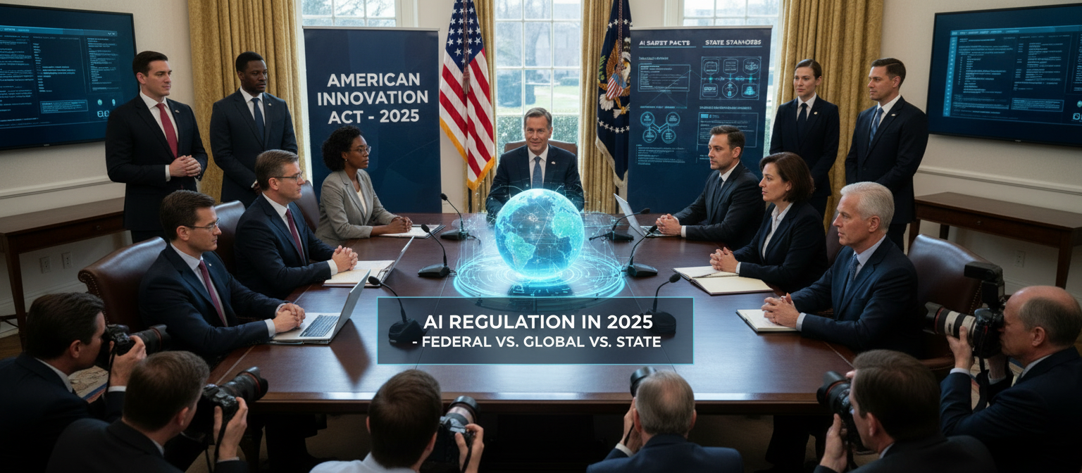 AI Regulation in 2025: Federal Deregulation Clashes with State Safeguards and Global Standards
