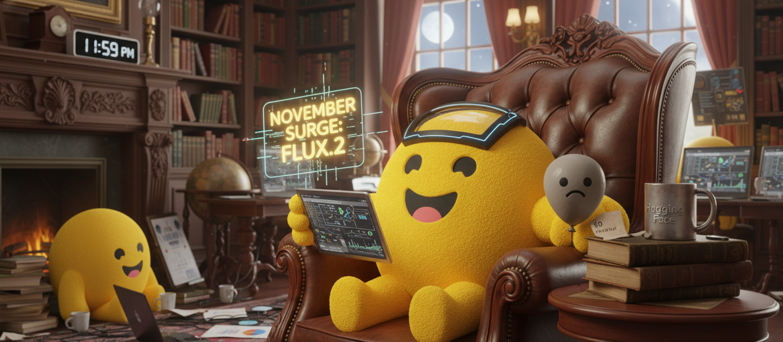 Hugging Face's November Surge: FLUX.2, Inference Breakthroughs, and the LLM Bubble Reality Check