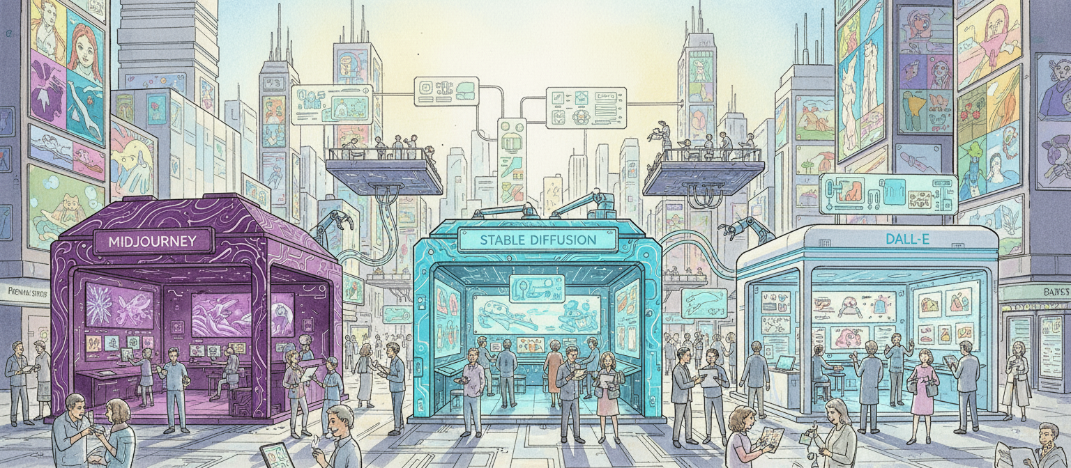 The AI Image Generation Landscape in Late 2025: Flux Challenges Midjourney, Stable Diffusion, and DALL-E