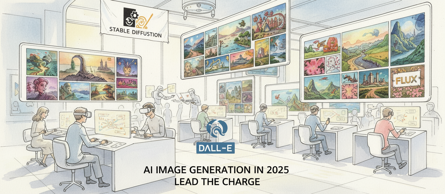 AI Image Generation in 2025: Stable Diffusion, DALL-E, Midjourney, and Flux Lead the Charge
