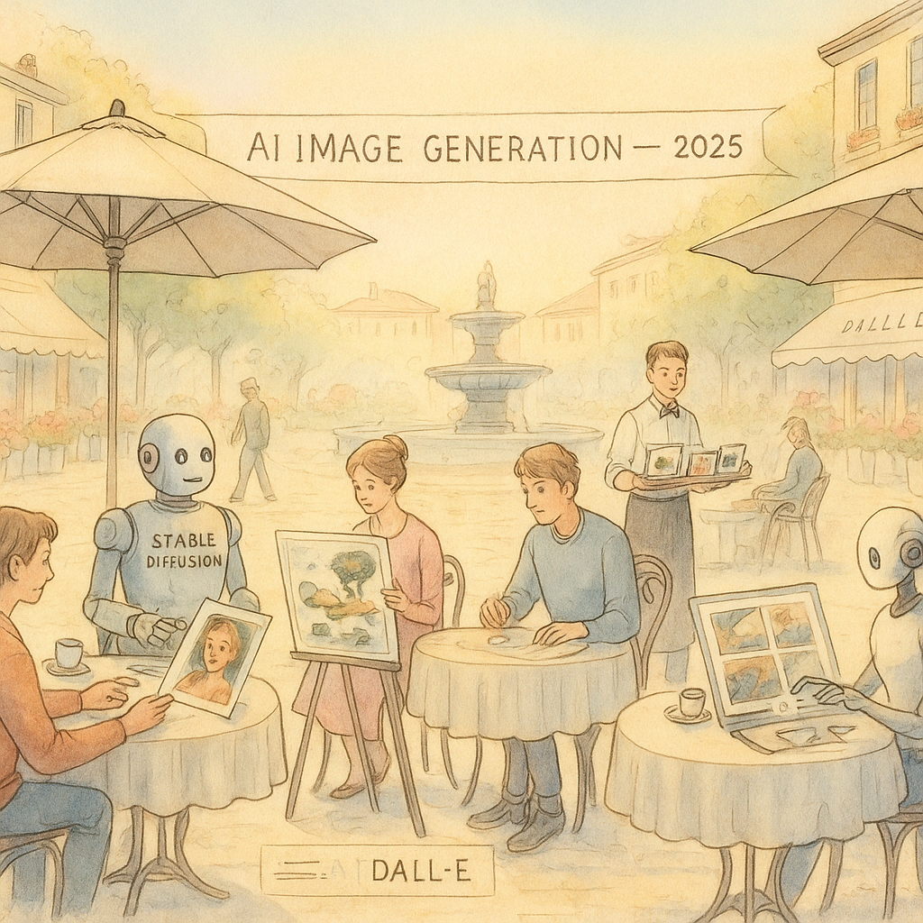 AI Image Generation in 2025: How Stable Diffusion, DALL-E, Midjourney, and Flux Are Redefining Creativity