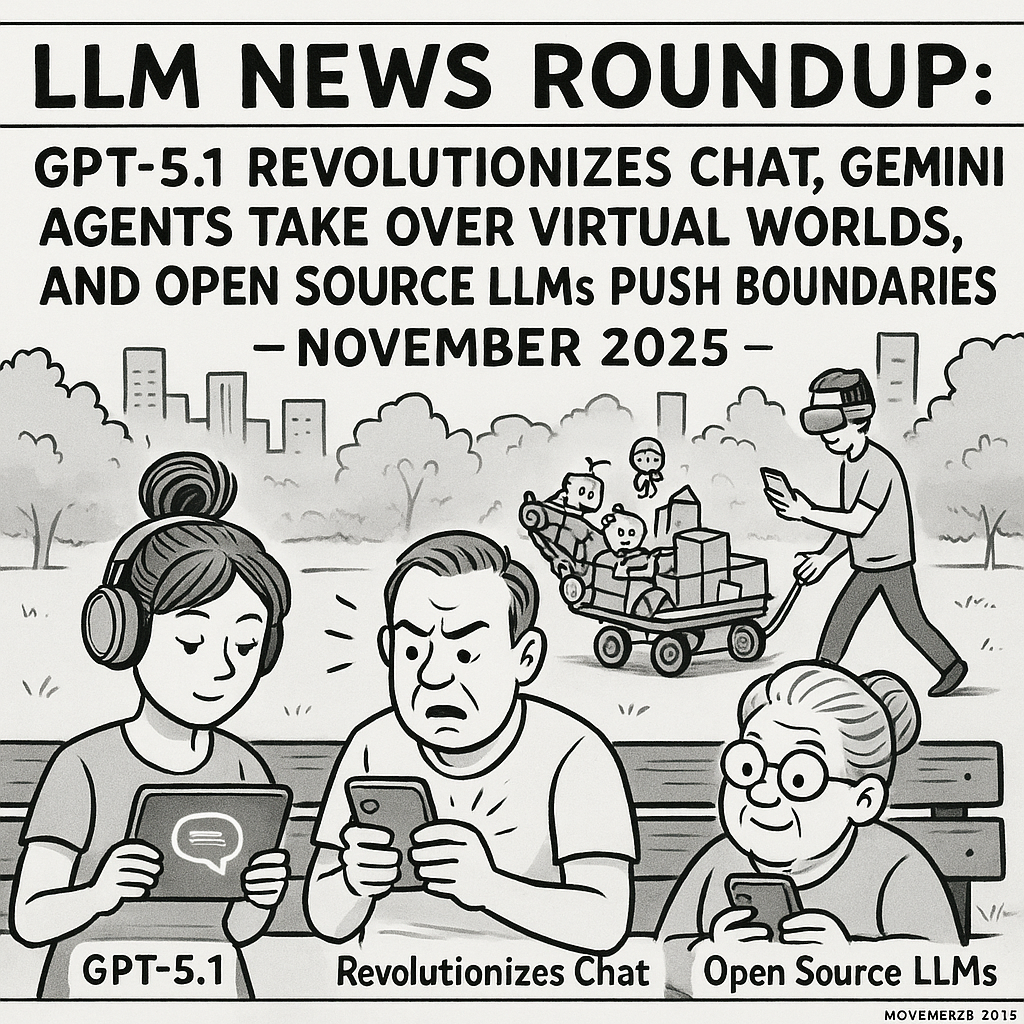 LLM News Roundup: GPT-5.1 Revolutionizes Chat, Gemini Agents Take Over Virtual Worlds, and Open Source LLMs Push Boundaries – November 2025