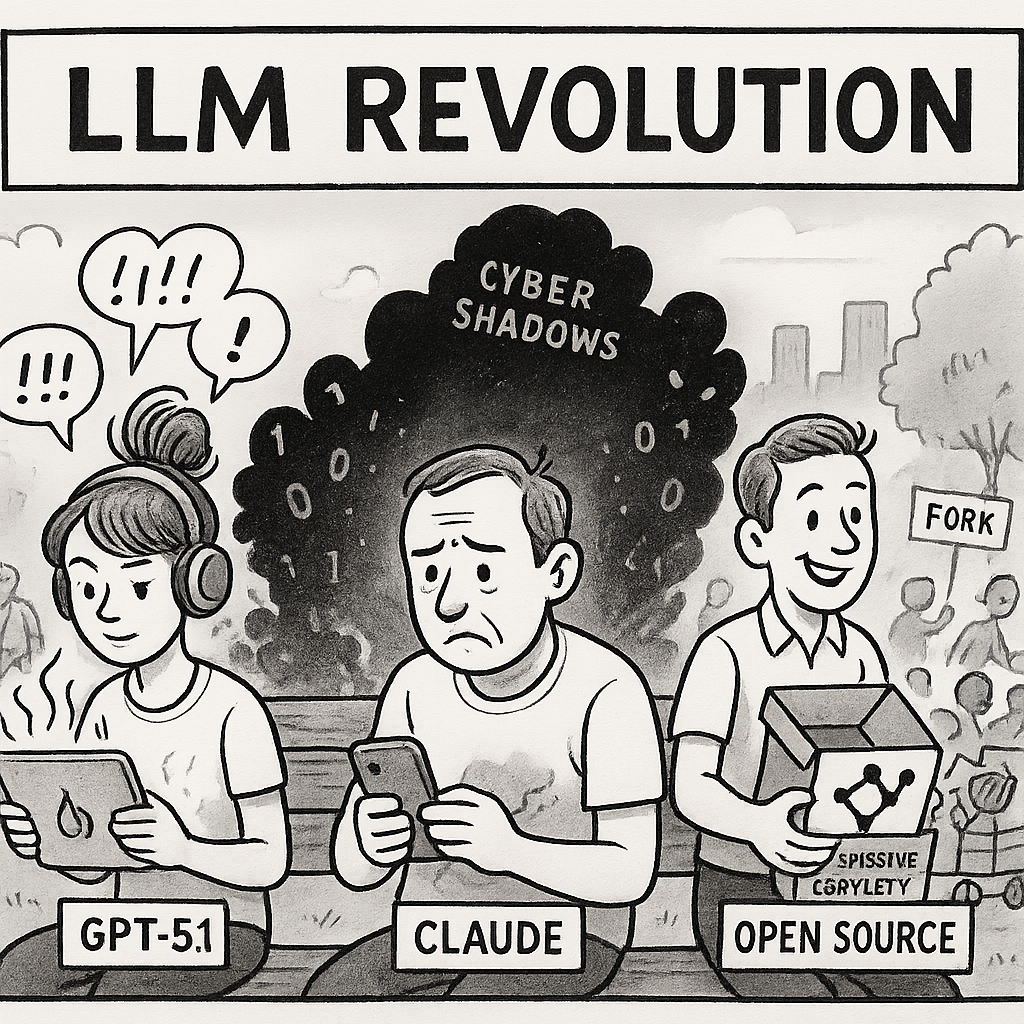 LLM Revolution: GPT-5.1 Heats Up Conversations, Claude Faces Cyber Shadows, and Open Source Surges Ahead