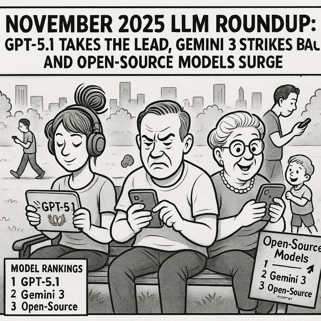 November 2025 LLM Roundup: GPT-5.1 Takes the Lead, Gemini 3 Strikes Back, and Open-Source Models Surge