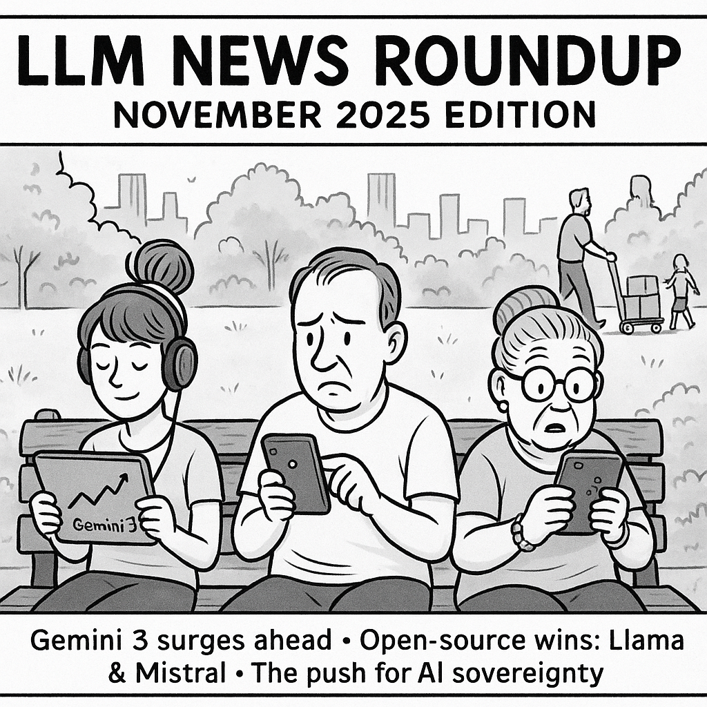 LLM News Roundup: Gemini 3 Surges Ahead, Open Source Innovations in Llama and Mistral, and the Push for AI Sovereignty – November 2025 Edition