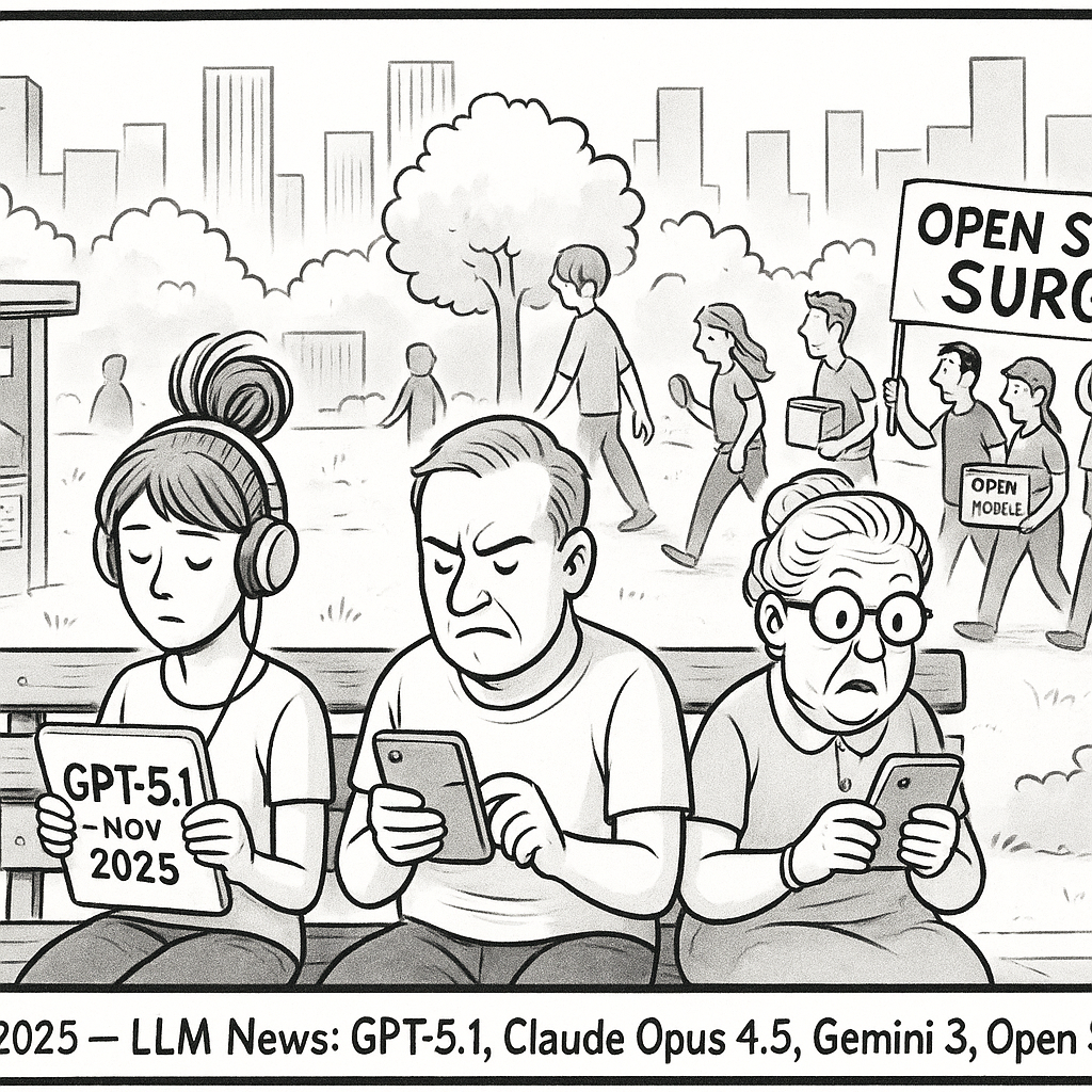 November 2025 LLM News: GPT-5.1, Claude Opus 4.5, Gemini 3, and the Open Source Surge