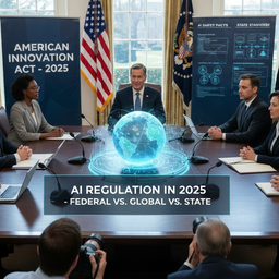 AI Regulation in 2025: Federal Deregulation Clashes with State Safeguards and Global Standards