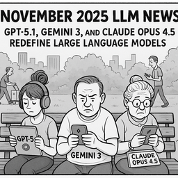 November 2025 LLM News: GPT-5.1, Gemini 3, and Claude Opus 4.5 Redefine Large Language Models
