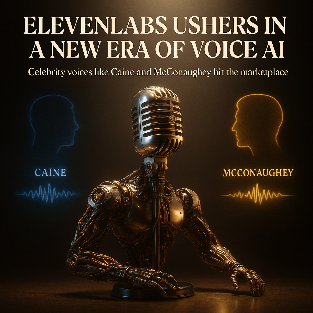 ElevenLabs Ushers in a New Era of Voice AI: Celebrity Voices Like Caine and McConaughey Hit the Marketplace