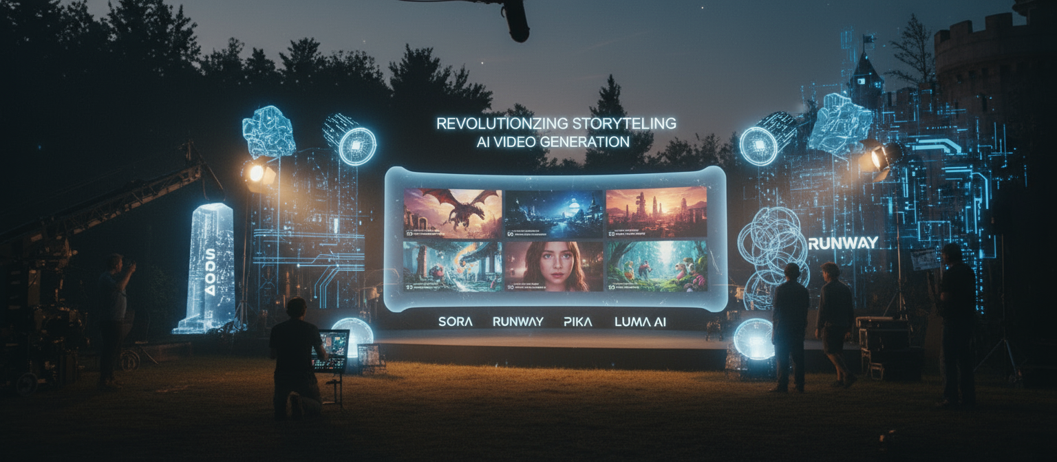 Revolutionizing Storytelling: The Latest in AI Video Generation with Sora, Runway, Pika, and Luma AI