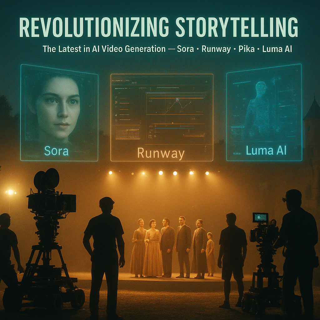 Revolutionizing Storytelling: The Latest in AI Video Generation with Sora, Runway, Pika, and Luma AI
