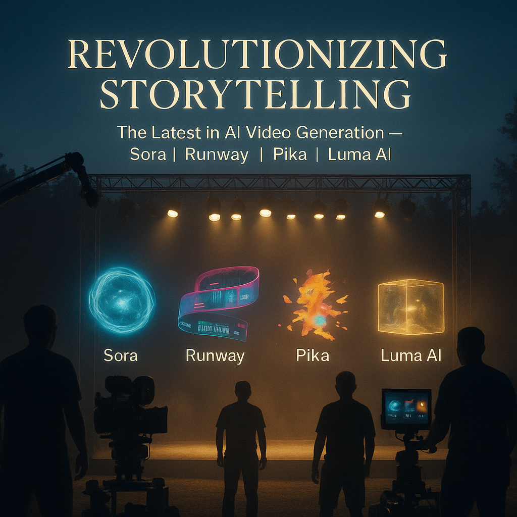 Revolutionizing Storytelling: The Latest in AI Video Generation with Sora, Runway, Pika, and Luma AI